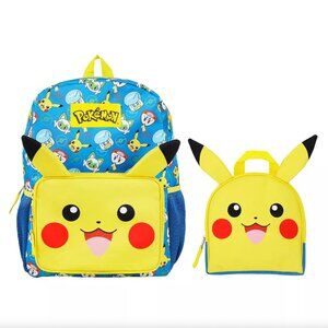 Pokemon Pikachu Kids Backpack and Utility Case Set